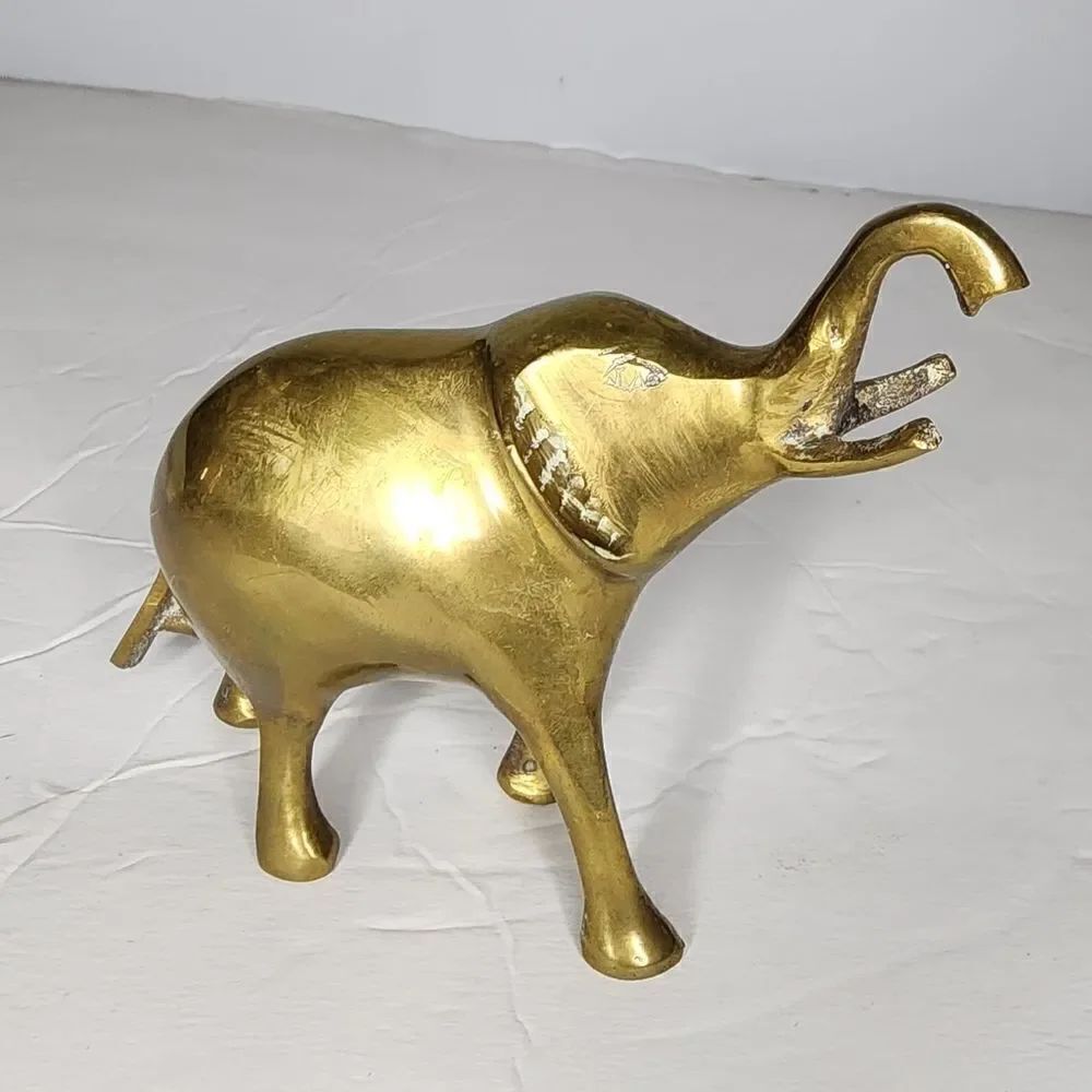 Vintage Brass elephant Midcentury modern Hollywood REGENCY